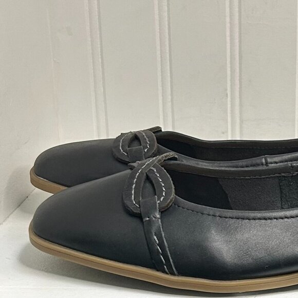 Clarks Womens Lyrical Rhyme Black Ballet Flats Size 9 - Picture 2 of 6